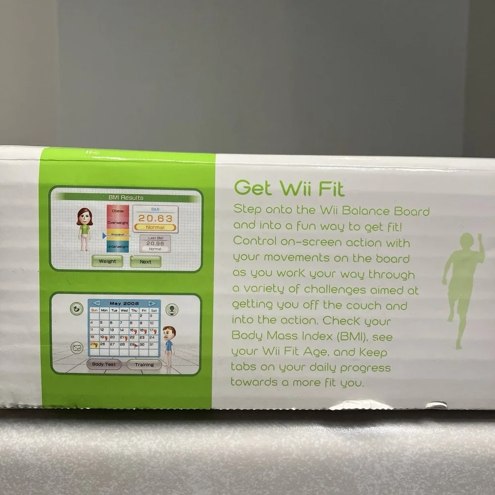 Nintendo Wii Fit Balance Board & Game Bundle Fitness Activity New In Box Sealed